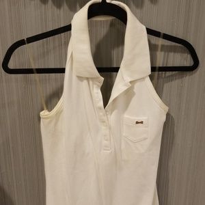 Le tiger white halter top